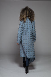 Nellore Jacket in Hand Dyed & Beautifully Woven Tusser Wool- Only L/XL 14 To 18 Left