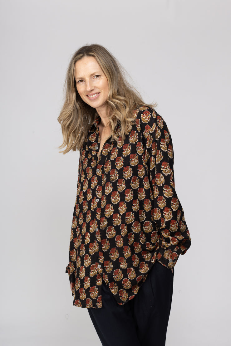 Akber  Shirt  Created using Hand Block Printed AW2024