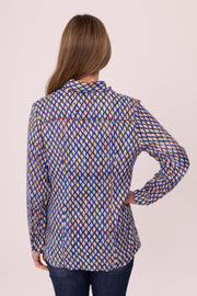 Classic Shirt Hand Block Printed Brushed Cotton Only Size M Left