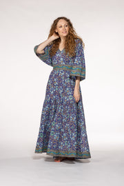 New Kumar Maxi Dress Hand Block Printed Pure Cotton SS24